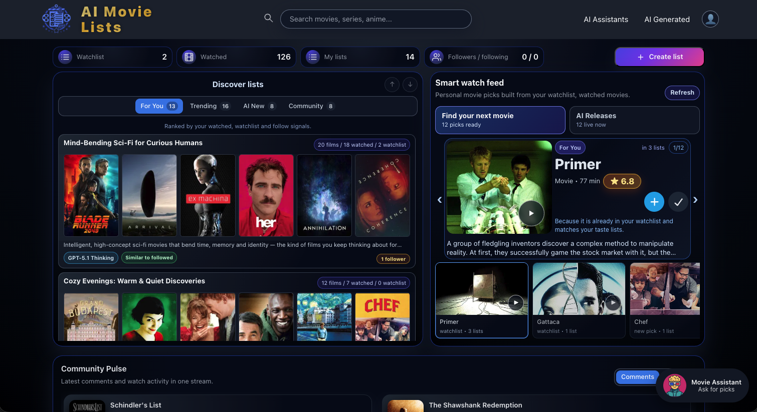 AI Movie Lists preview 1